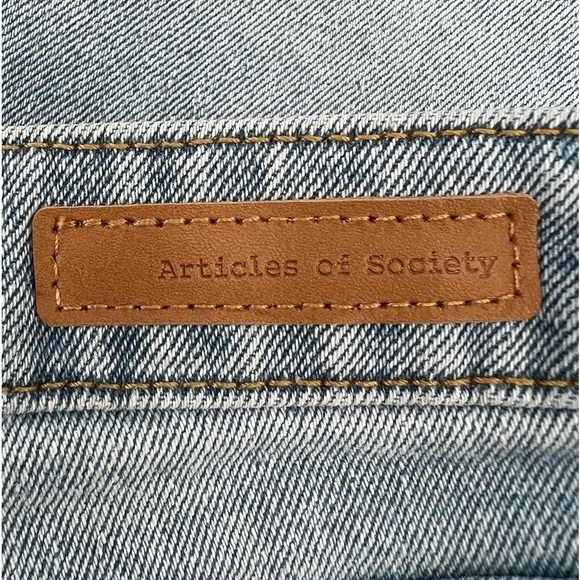 NWT Articles Of Society High Rise Cut Off Denim Jean Shorts Size 28 Women’s - Picture 6 of 9